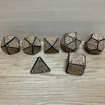 Dnd dice set. dodecahedron . Polyhedral dice set. 4 inches dice