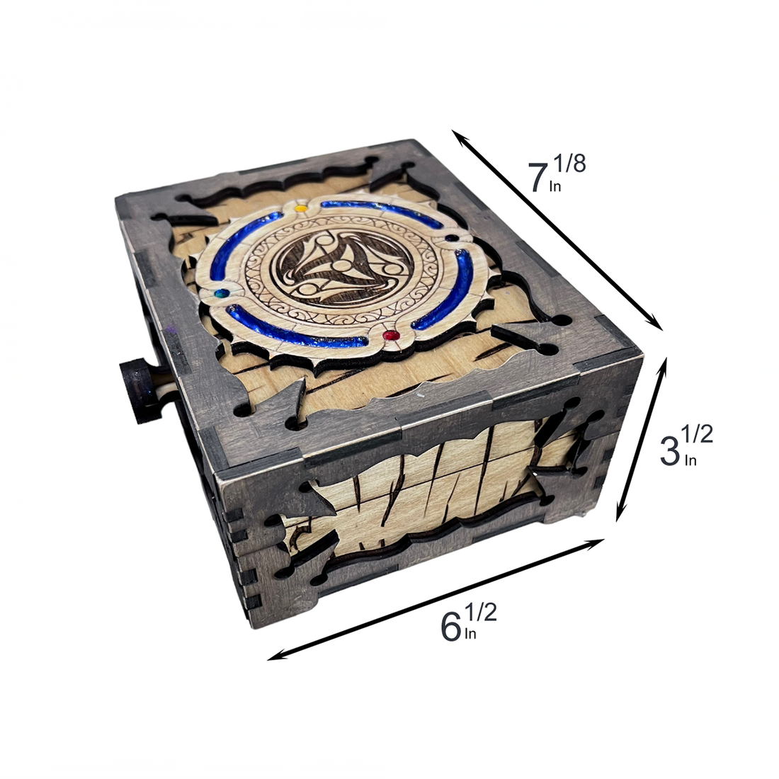 Unique DIY Wooden Vintage Style Jewelry Box, Engagement Gift Luxury Box, Handmade Wooden Gift Box, Secret Carved Box For Groom, Box Kit