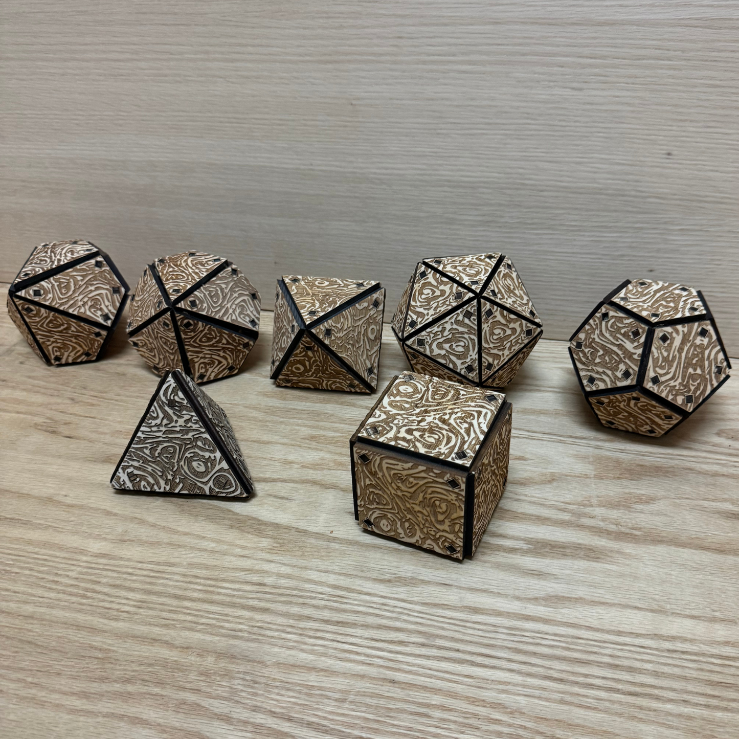 Dnd dice set. Dice dxf files. dodecahedron svg. Polyhedral dice set. 4 inches dice dxf file