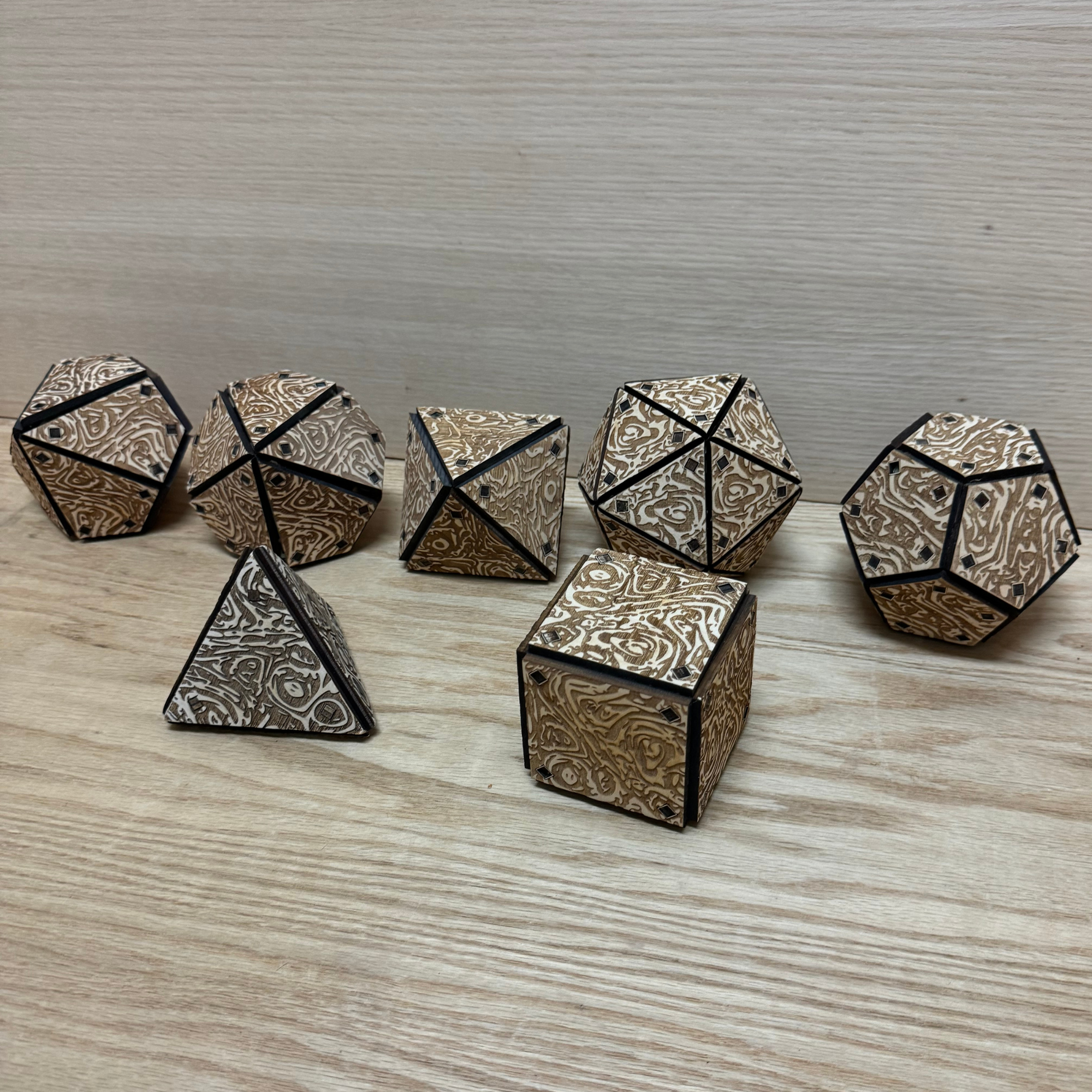Dnd dice set. dodecahedron . Polyhedral dice set. 4 inches dice