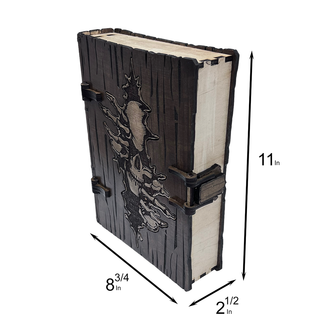 Perfect Box For Efficient Storage, Legacy Engraved DIY Storage Box, Skull Printed Retro Style Card Box