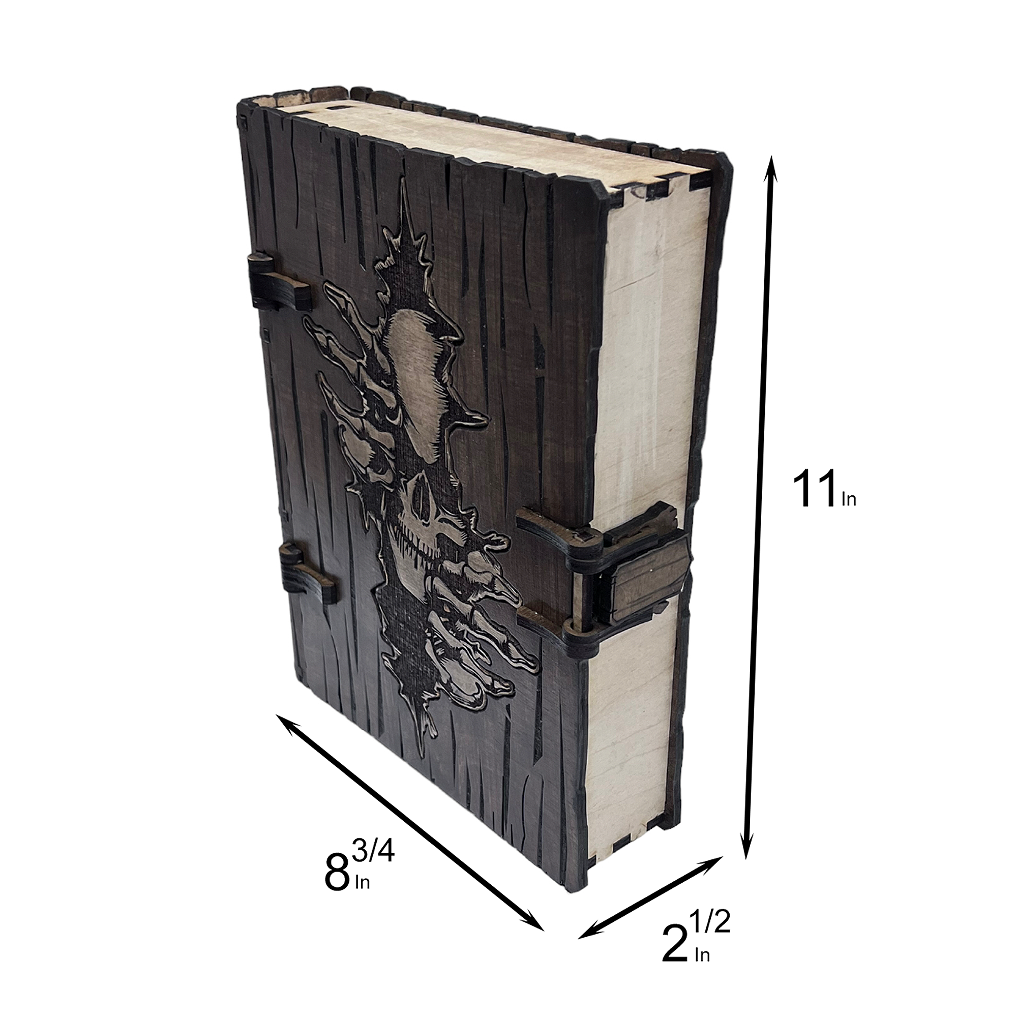 Perfect Box For Efficient Storage, Legacy Engraved DIY Storage Box, Skull Printed Retro Style Card Box