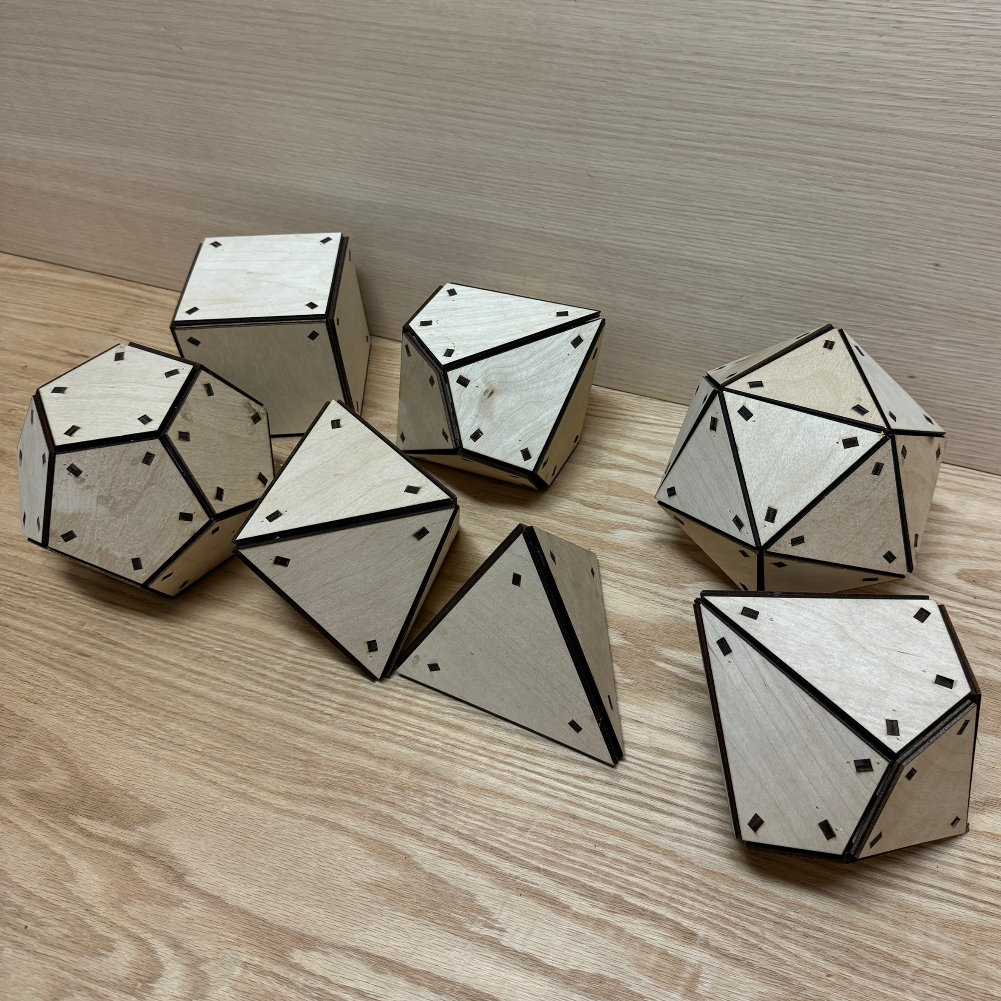 Dnd dice set. dodecahedron . Polyhedral dice set. 6 inches dice