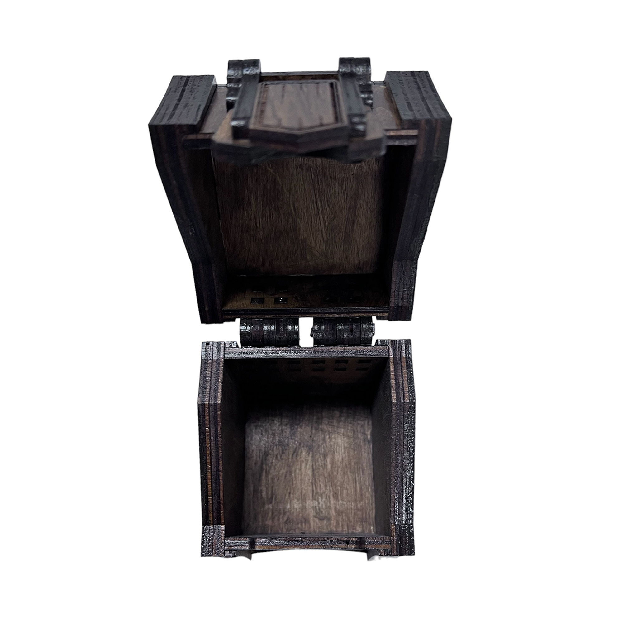 Stylish DIY Card Box, Handmade Wooden Organizer, Sleek And Versatile In Classic Black Box, Wedding Keepsake