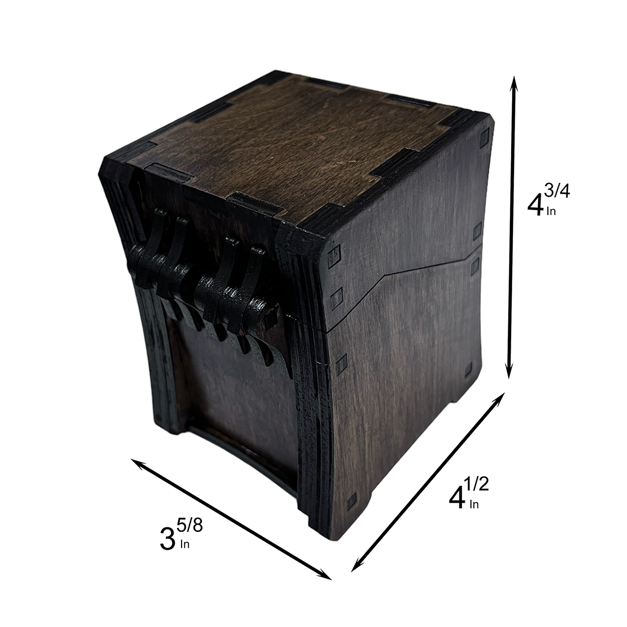 Stylish DIY Card Box, Handmade Wooden Organizer, Sleek And Versatile In Classic Black Box, Wedding Keepsake