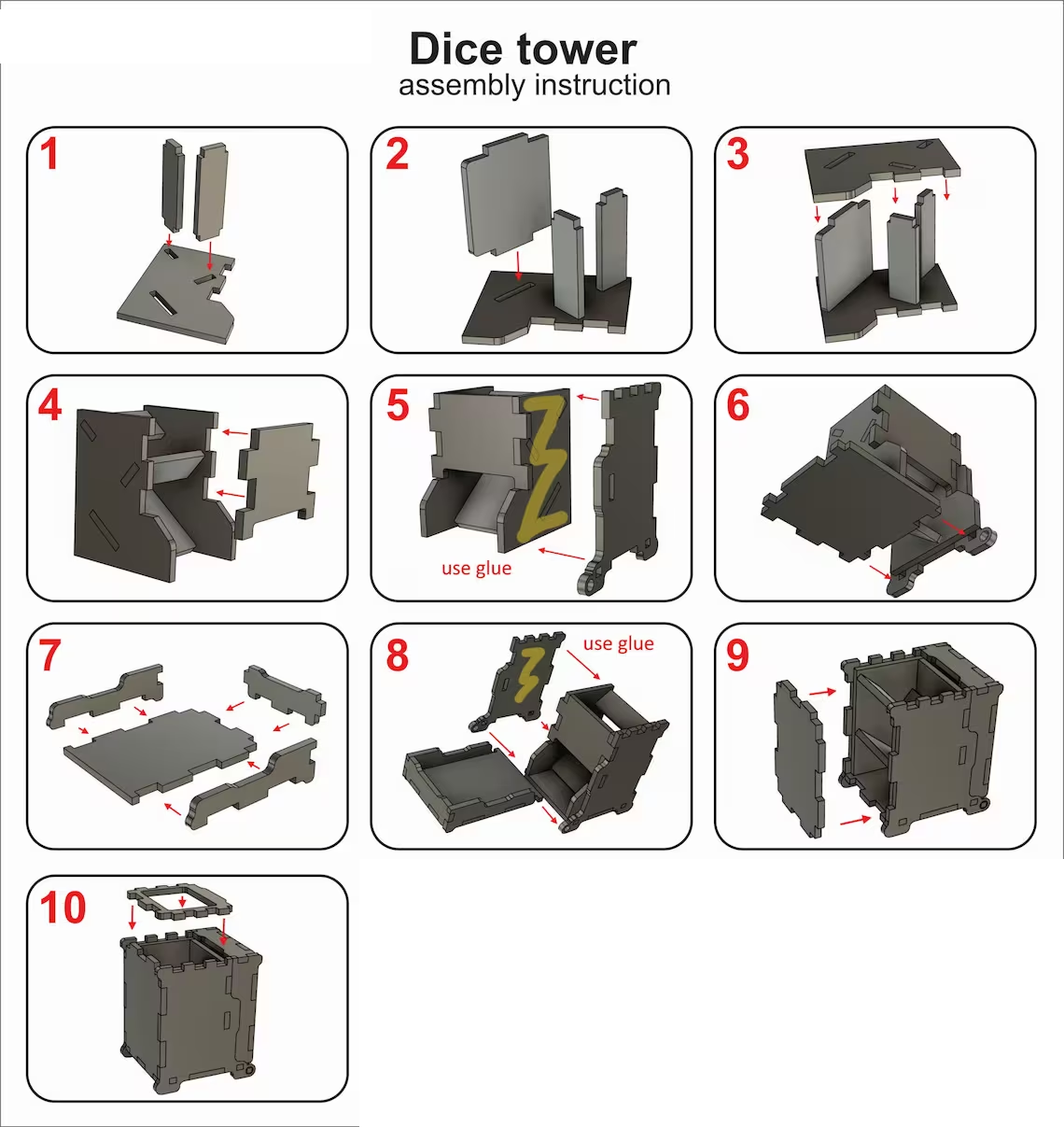 DIY KIT DICE TOWER
