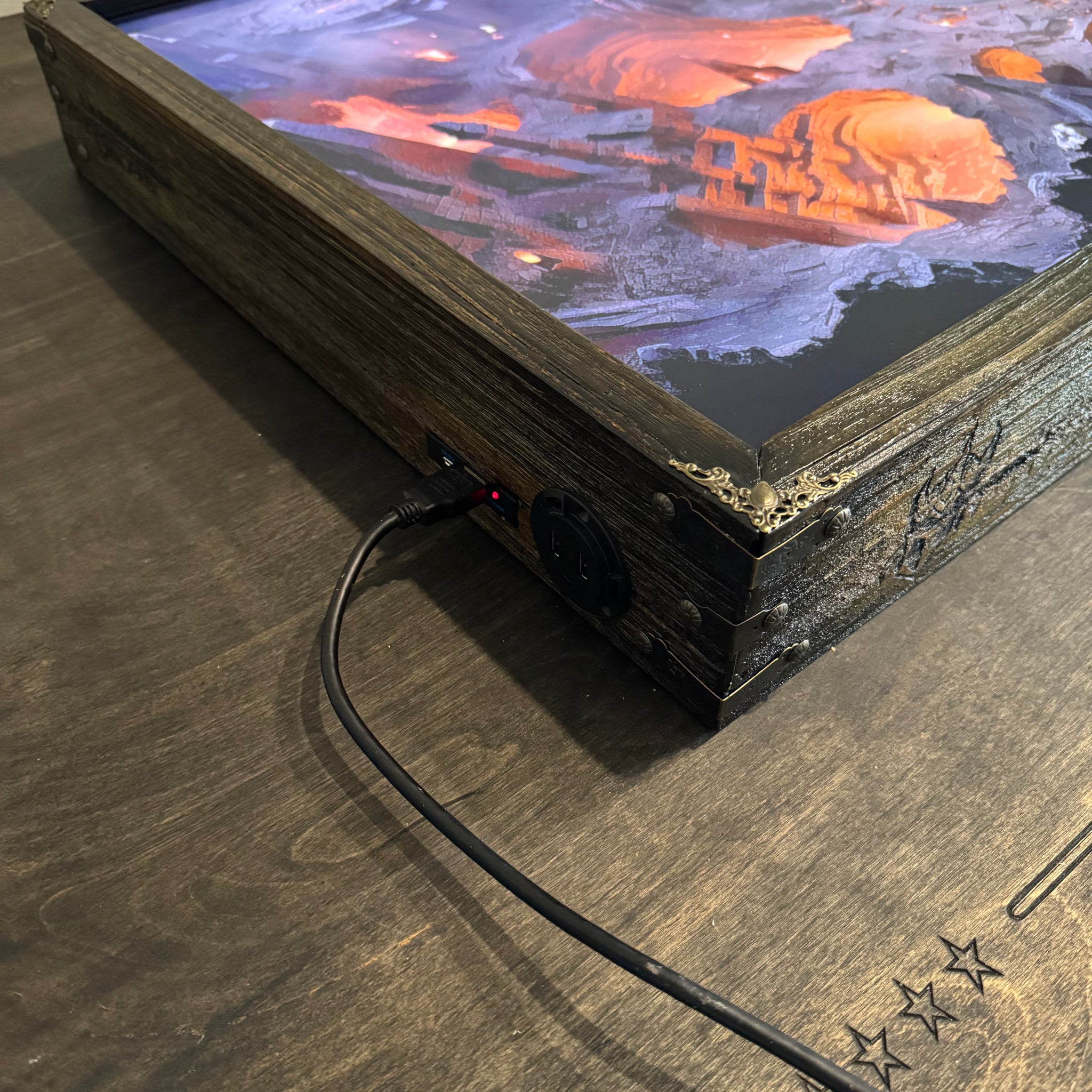 Gaming table, RPG digital map case, Tv case, , dnd gaming table.