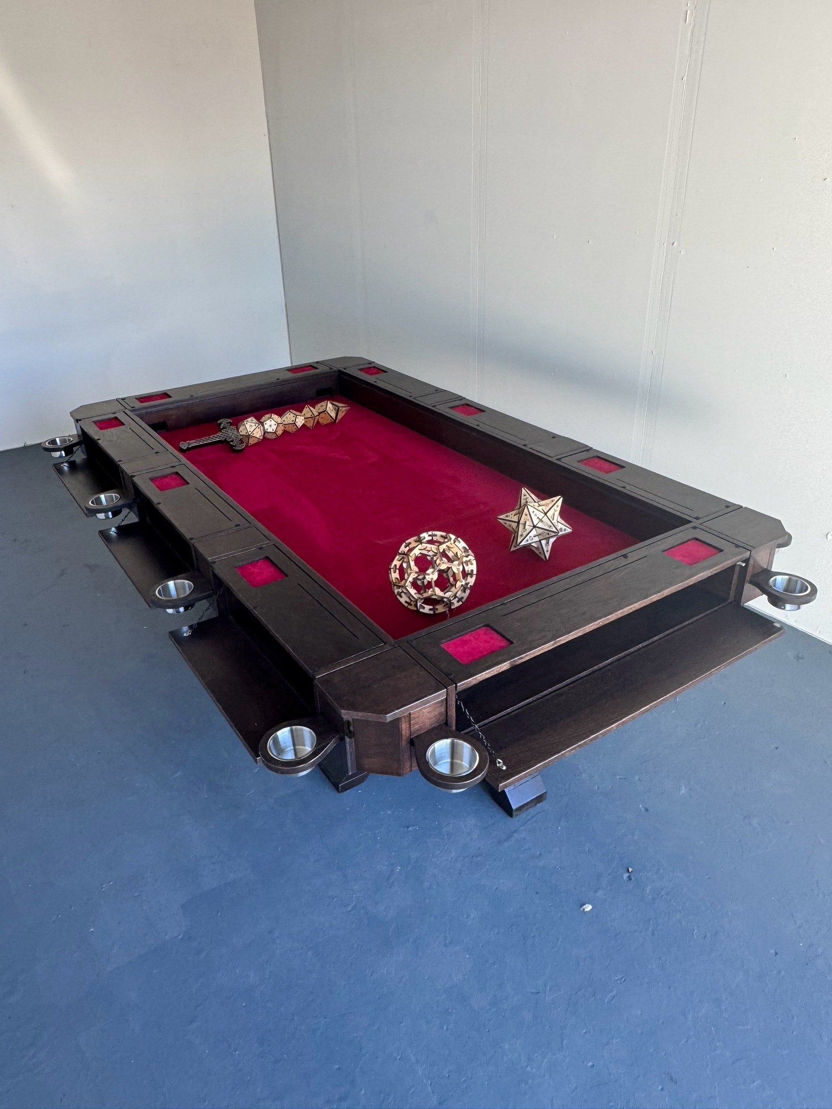 Board Game Table, D&D Role Playing Gaming Table, Multifunctional Gaming Dining Table, Custom Board gaming table, Gaming table for 8