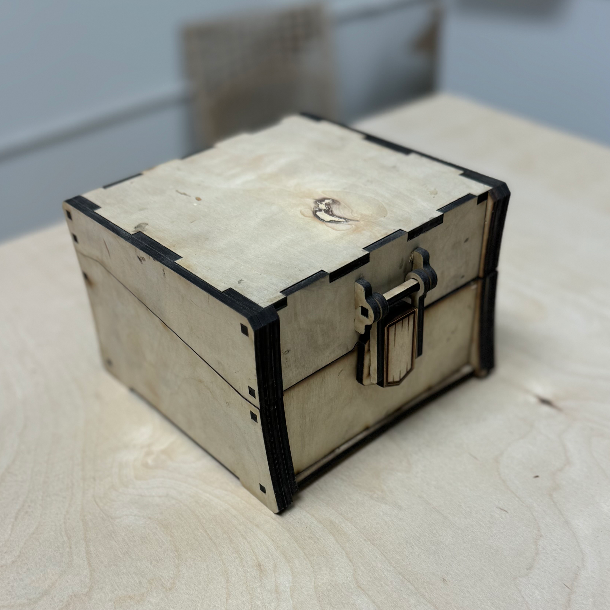 Stylishly Crafted Wood Jewelry Box, Vintage Box Gift For Her, Classic Black Stylish Card Storage, Gathering Deck Box, Treasure Chest Box