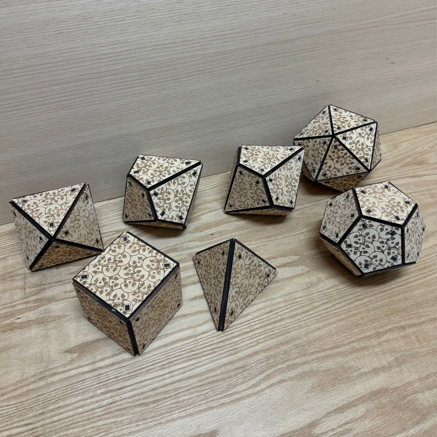 Dnd dice set. Dice dxf files. dodecahedron svg. Polyhedral dice set. 5" inches dnd dxf dice file