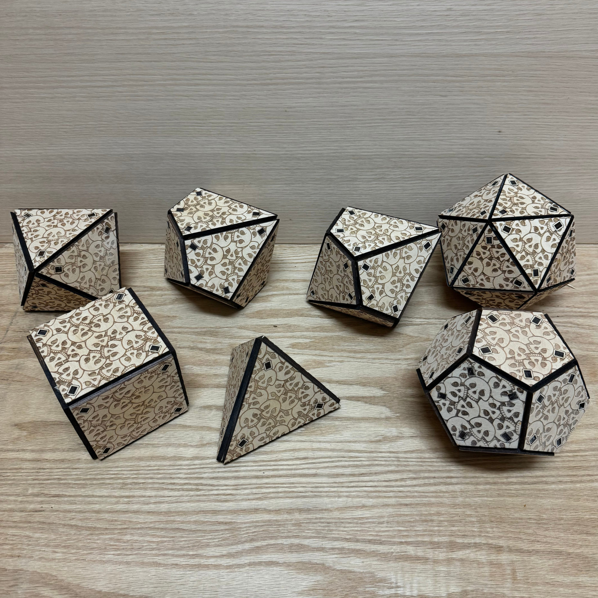 Dnd dice set. dodecahedron. Polyhedral dice set. 5" inches