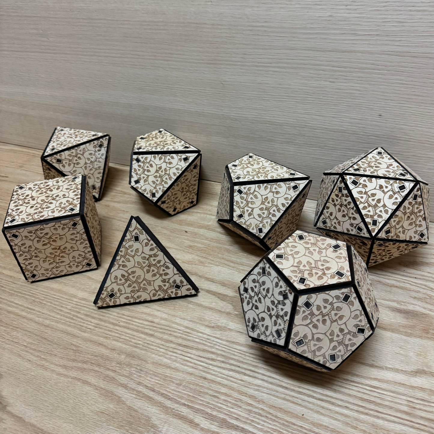 Dnd dice set. Dice dxf files. dodecahedron svg. Polyhedral dice set. 5" inches dnd dxf dice file