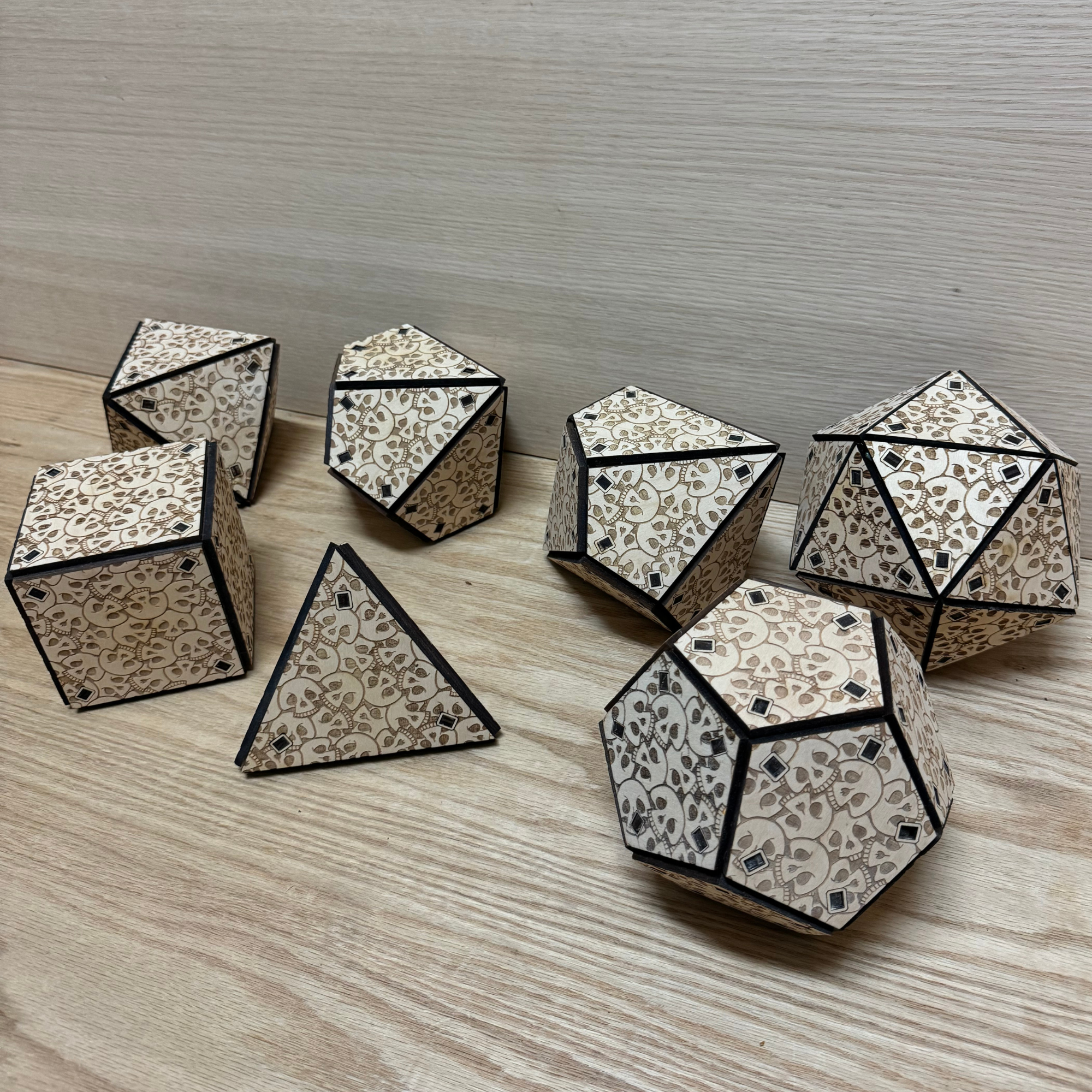 Dnd dice set. dodecahedron. Polyhedral dice set. 5" inches