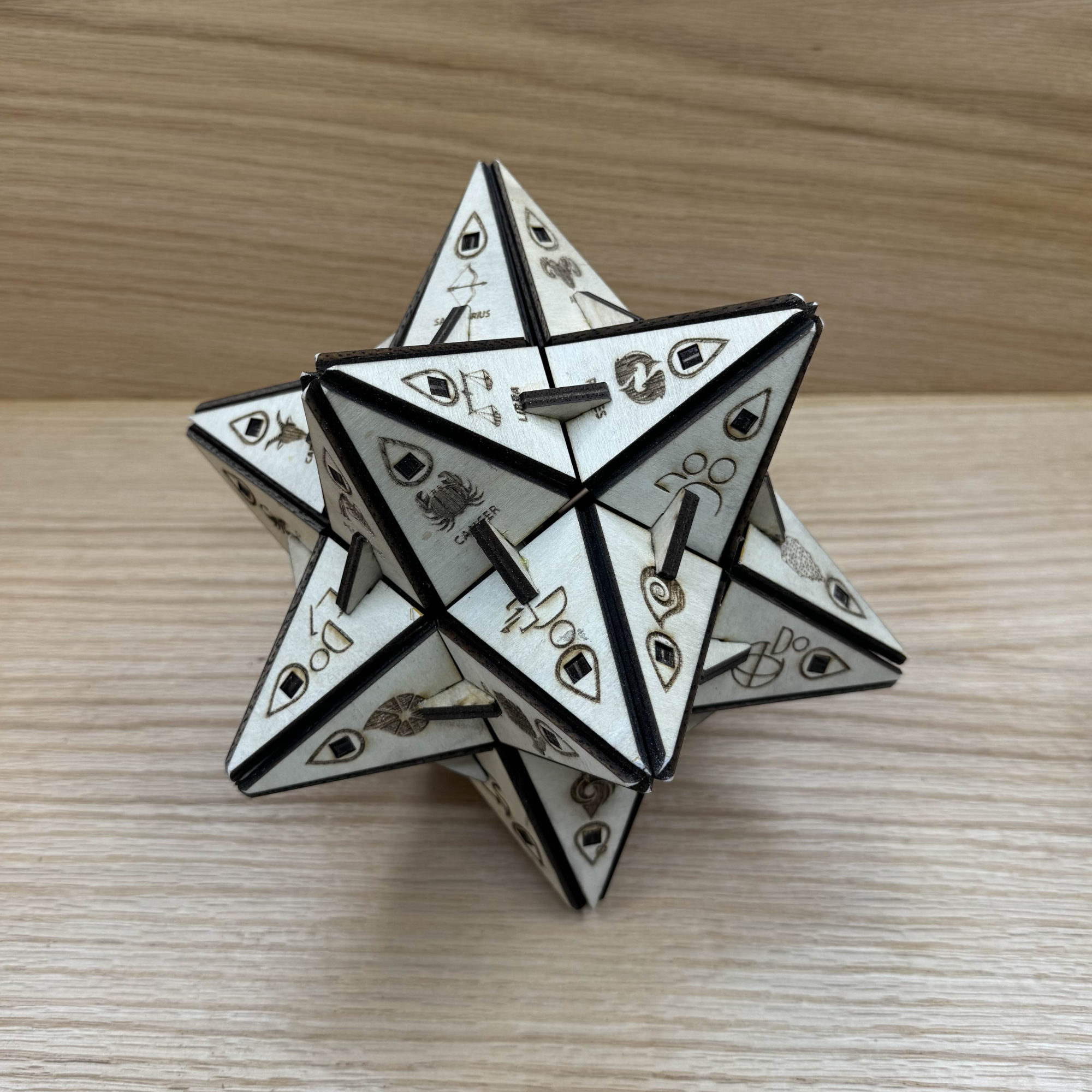 Stellated dodecahedron, Small stellated dodecahedron files, Stellated Dodecahedron Illustrations  Vectors, Svg star files, Dxf files,