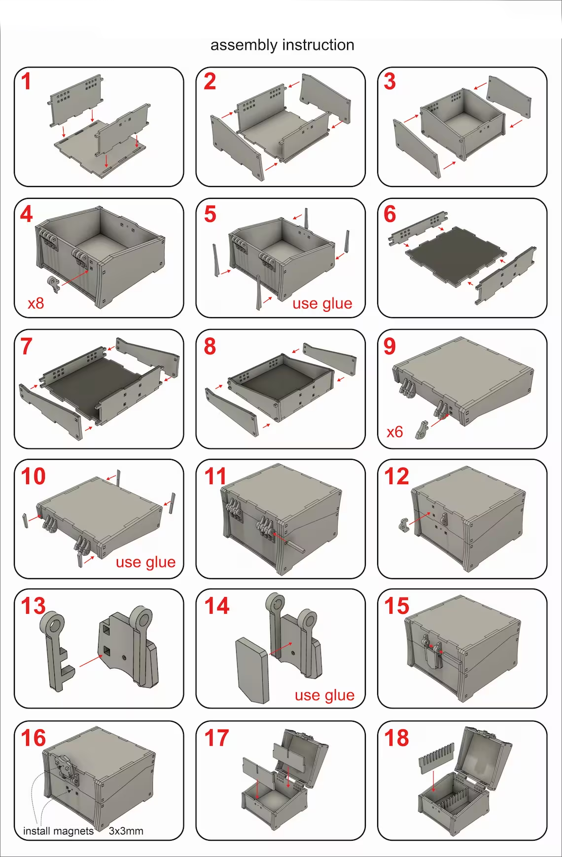 Premium Box With Apartments For Multipurpose, Wedding Box Gift, Money Holder Saving Box, Large Card Box, Retro Storage Box, Premium Card Kit