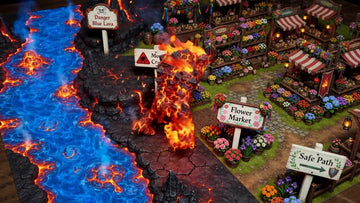 Animated Battlemap Pack — Candy Lava Gardens (5 Maps)