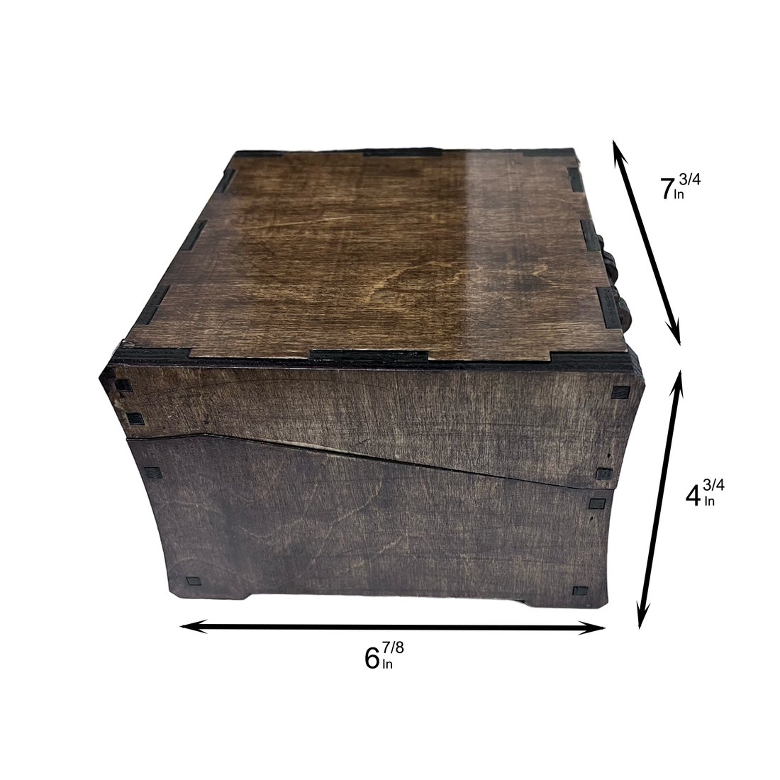 Stylishly Crafted Wood Jewelry Box, Vintage Box Gift For Her, Classic Black Stylish Card Storage, Gathering Deck Box, Treasure Chest Box