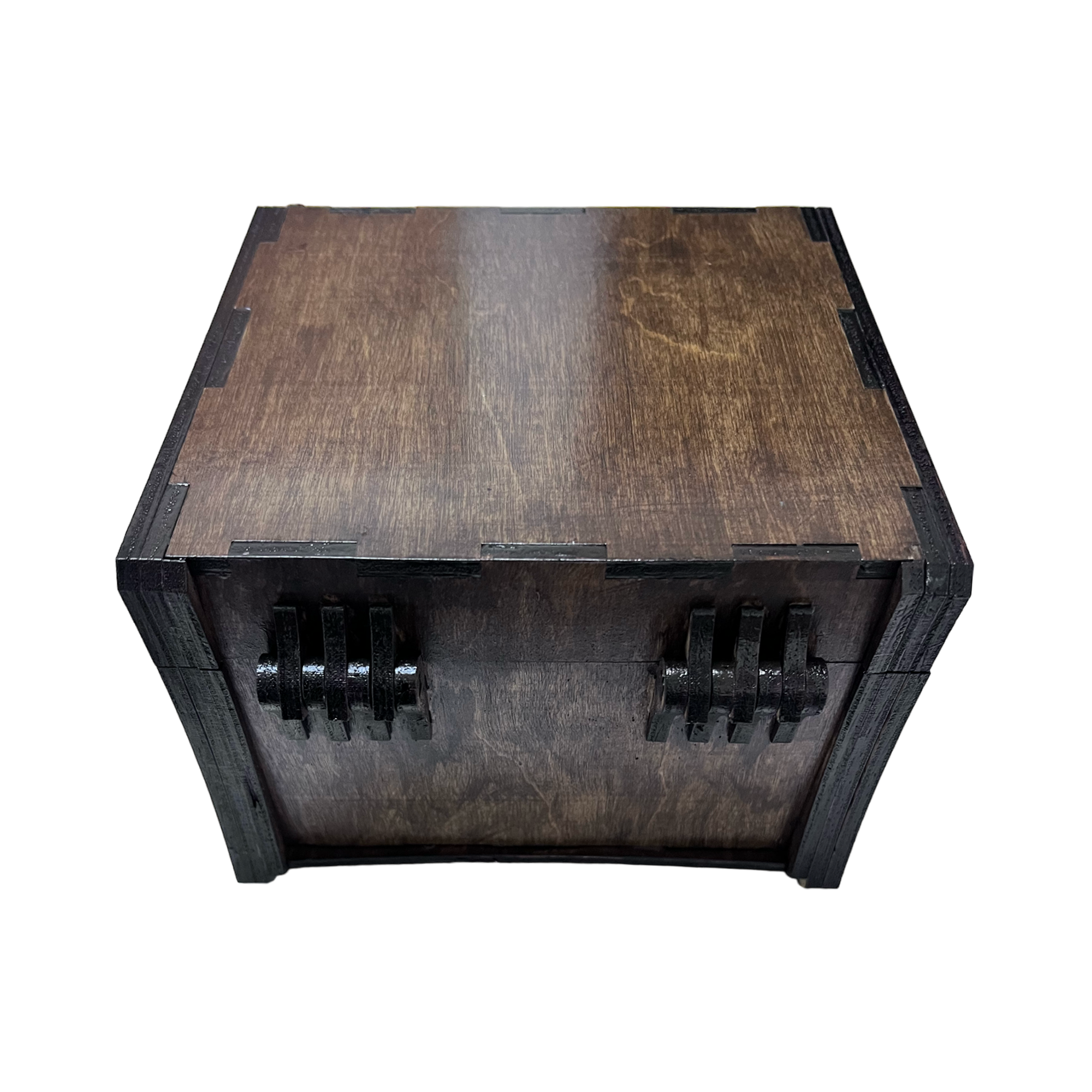 Stylishly Crafted Wood Jewelry Box, Vintage Box Gift For Her, Classic Black Stylish Card Storage, Gathering Deck Box, Treasure Chest Box