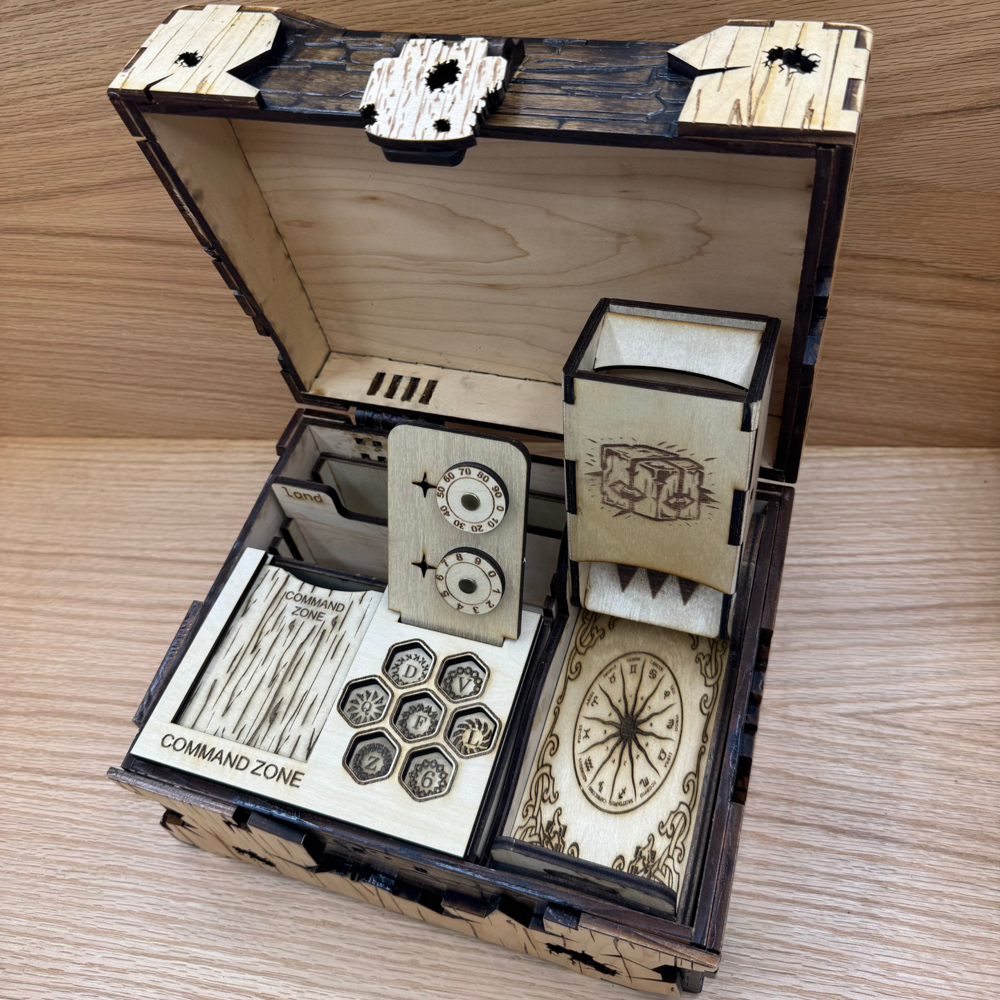 DND CARD BOX STORAGE. DND DICE TOWER. TRACKER