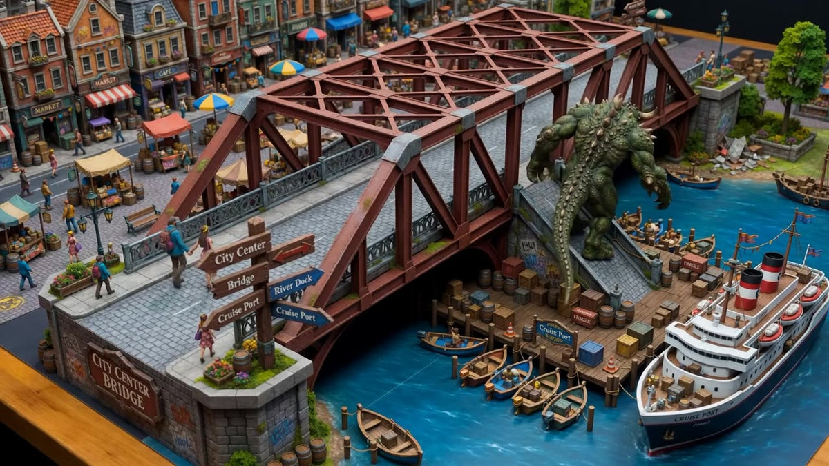 Animated Battlemap Pack — Harbors & Bridges (5 Maps)