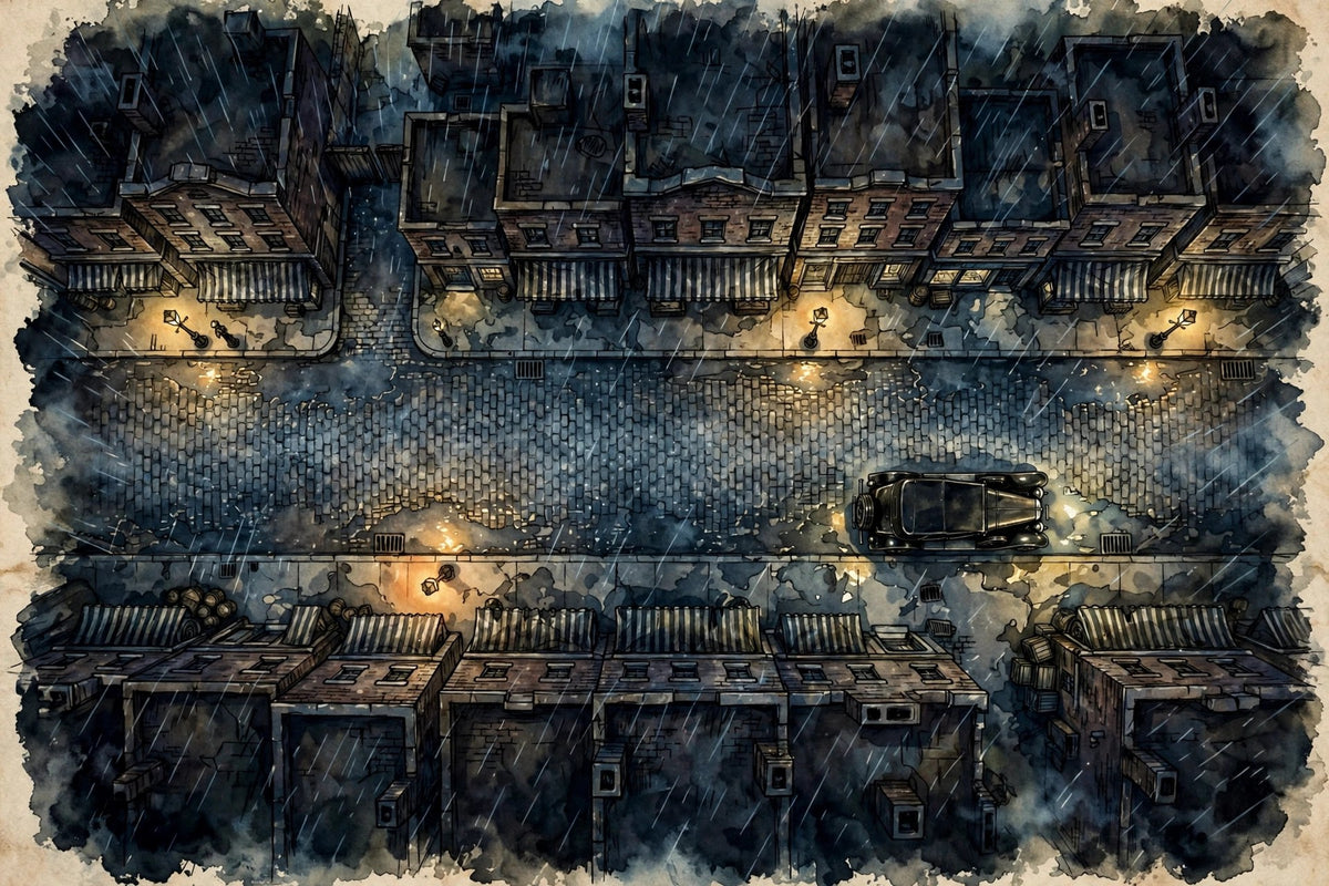 Animated Battlemap Pack — Call of Cthulhu (5 Maps)