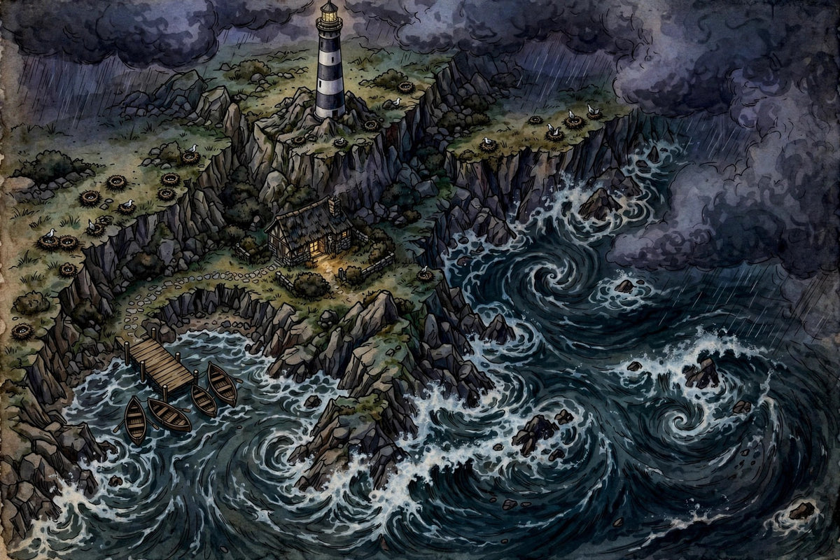 Animated Battlemap Pack — Call of Cthulhu (5 Maps)