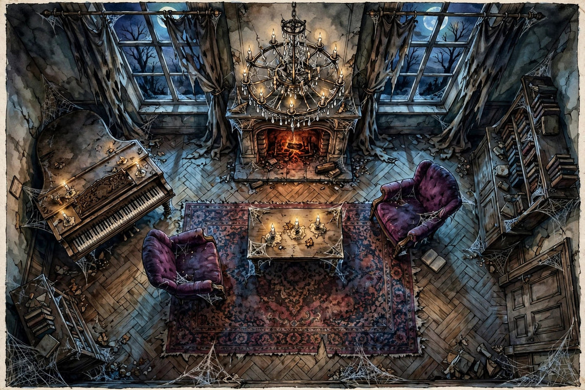 Animated Battlemap Pack — Call of Cthulhu (5 Maps)