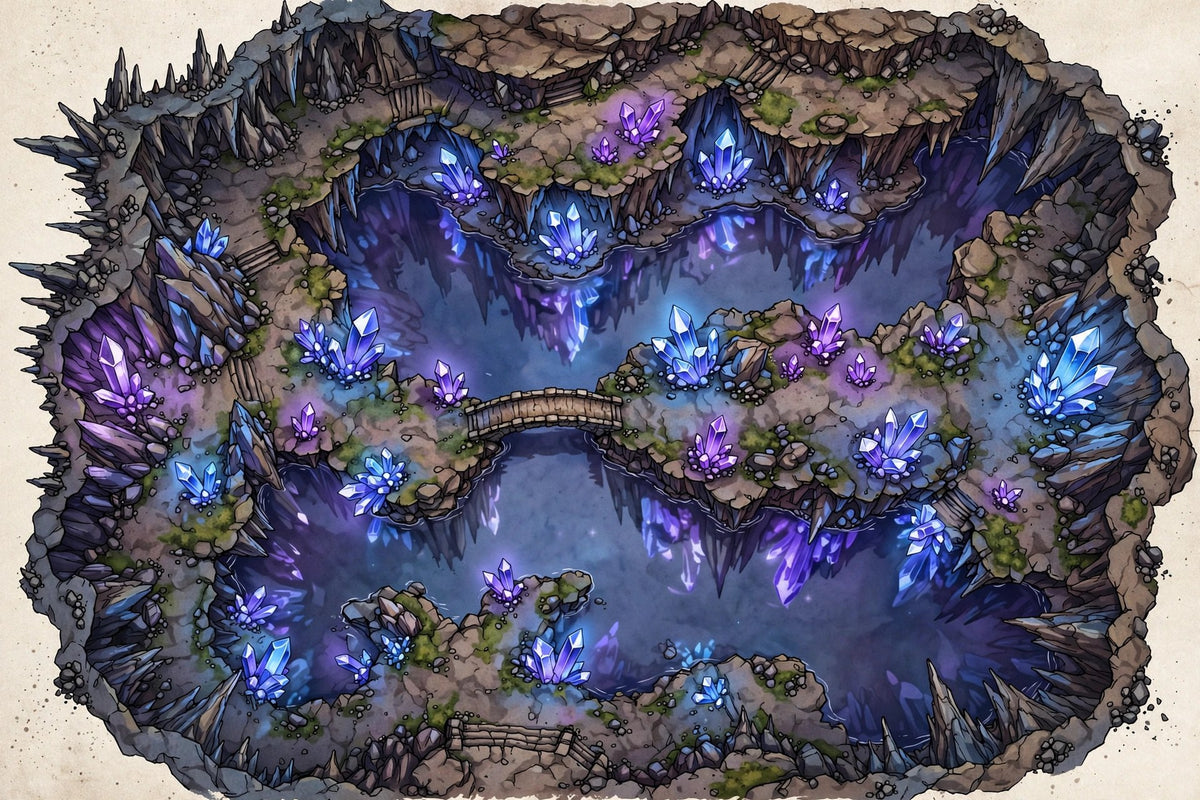 Animated Battlemap Pack — Dungeons & Dragons (5 Maps)