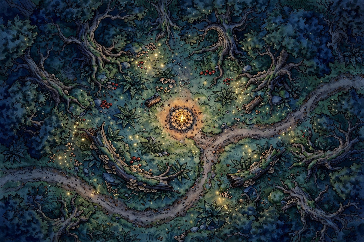 Animated Battlemap Pack — Dungeons & Dragons (5 Maps)