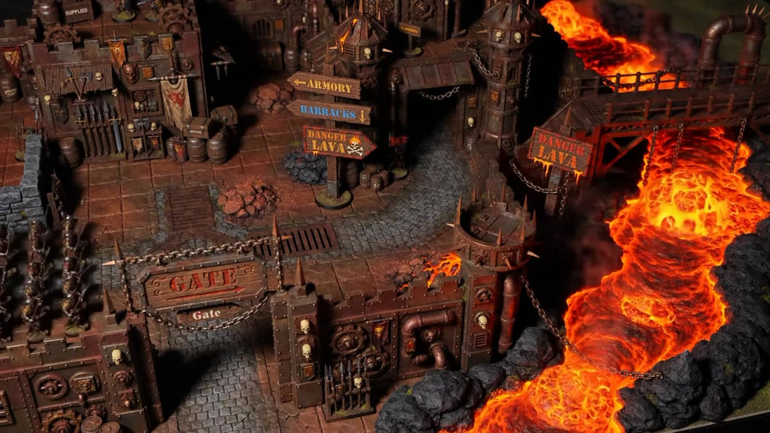 Animated Battlemap Pack — Molten Fortresses (5 Maps)