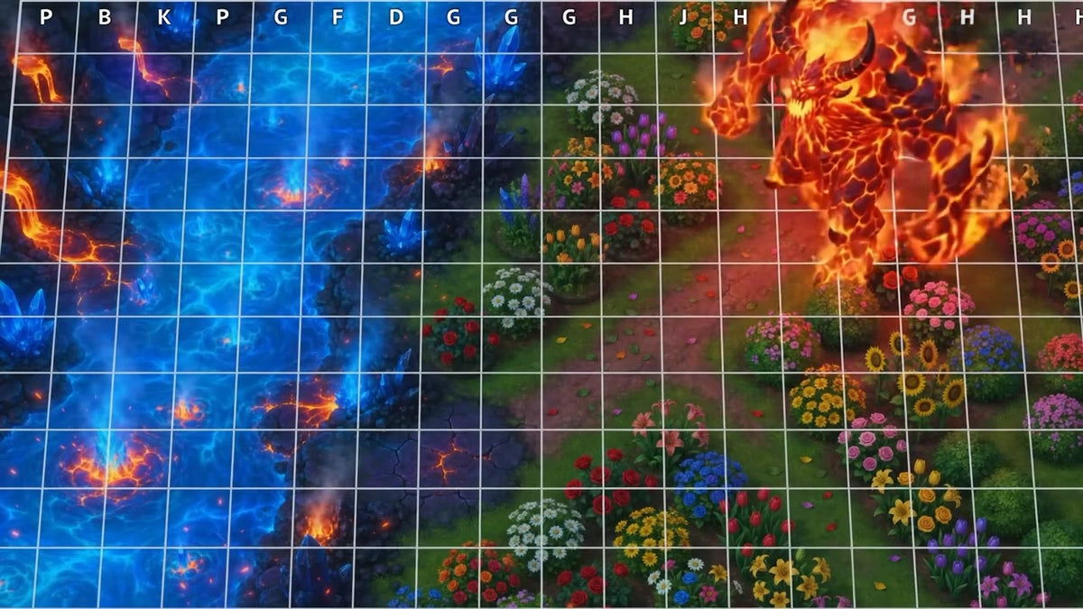 Animated Battlemap Pack — Ember Depths (5 Maps)