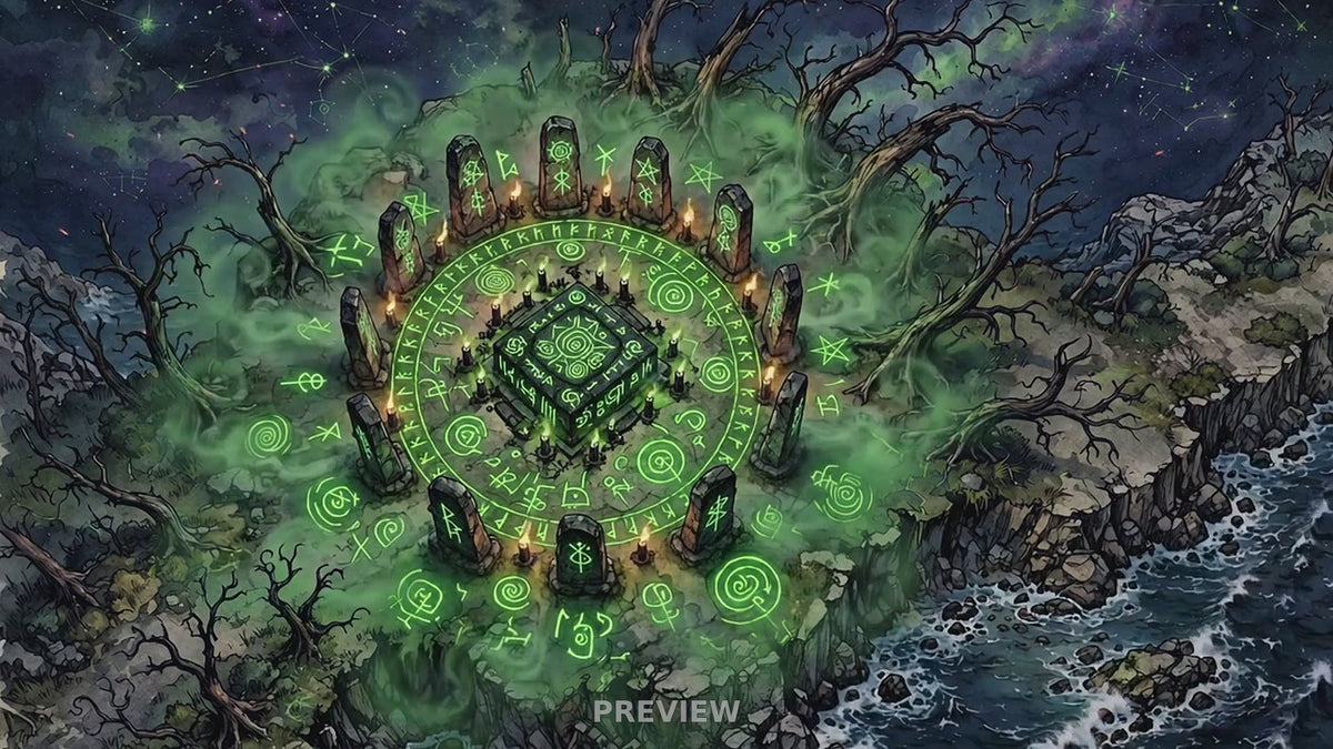 Preview: Eldritch Ritual Site animated battlemap