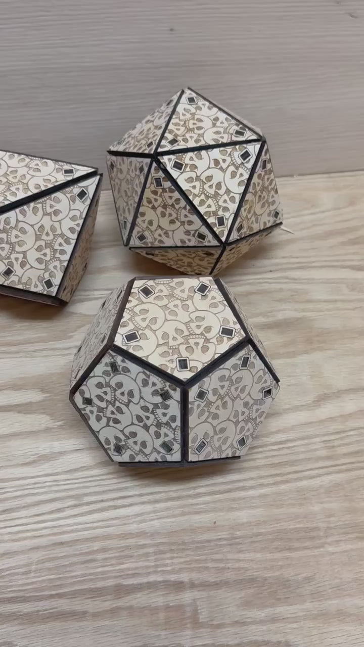 Dnd dice set. dodecahedron. Polyhedral dice set. 5" inches