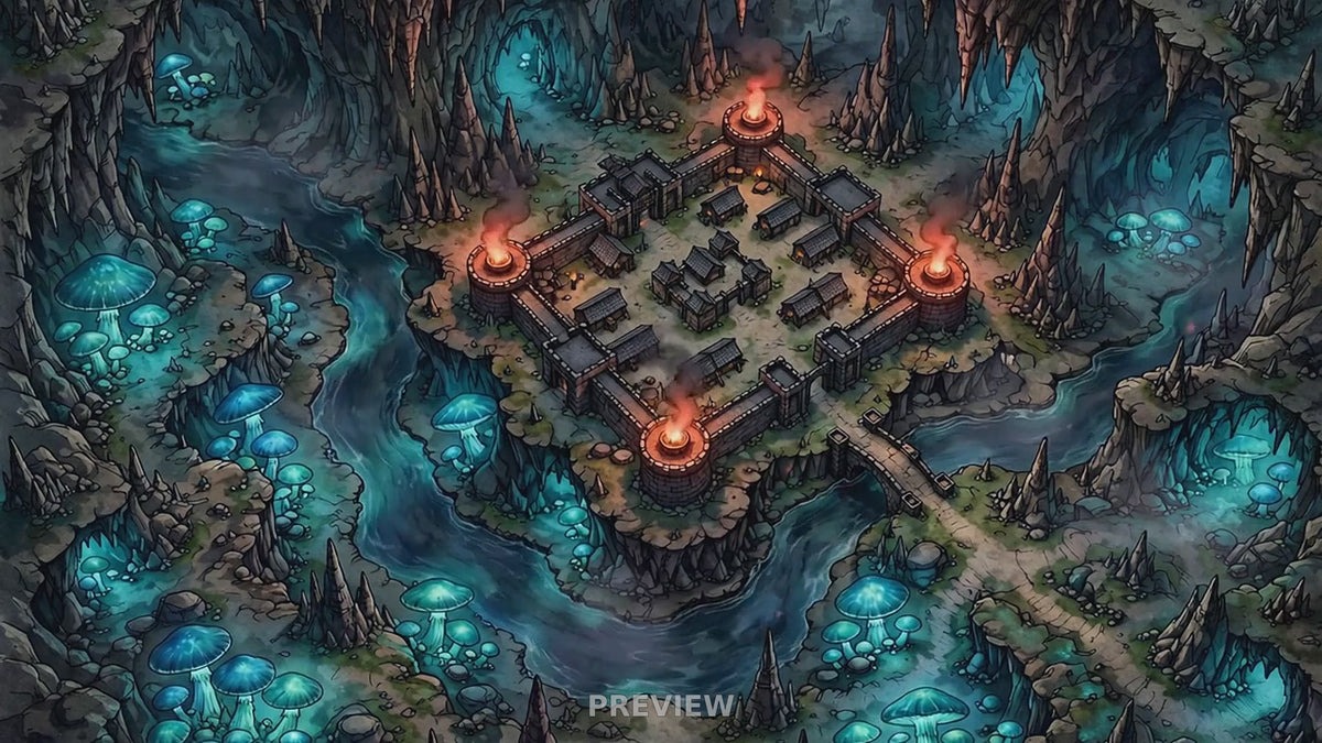 Preview: Darklands Vault animated battlemap
