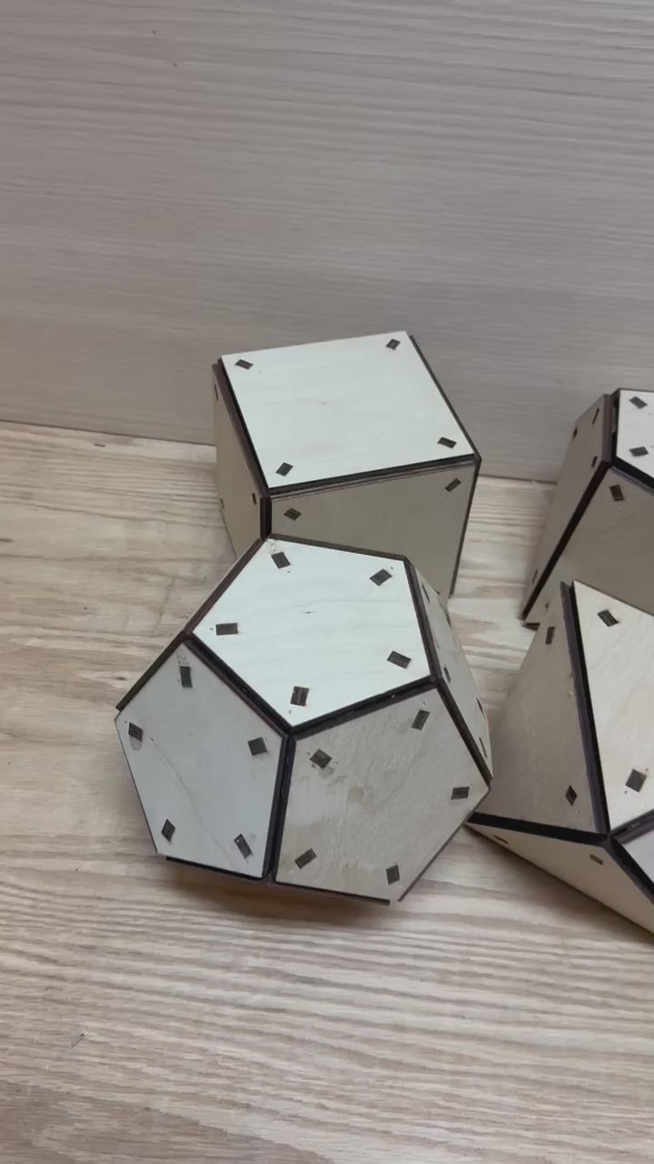 Dnd dice set. dodecahedron . Polyhedral dice set. 6 inches dice