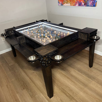 Multifunctional Gaming Dining Table, Digital screen with Storage. Custom Board game table