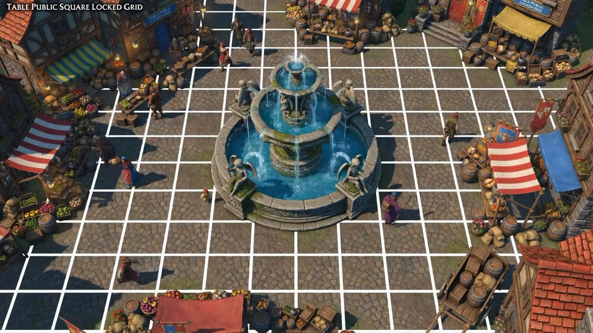 Animated Battlemap Pack — Village Squares (5 Maps)